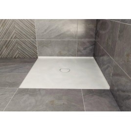 Polysan Receveurs de douche - Receveur de douche Mirai, 900x900 mm, marbre coulé, blanc 73165