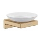 Hansgrohe AddStoris - Porte-savon avec support, verre mat / bronze brossé 41746140
