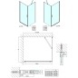 Polysan Zoom Line - Porte de douche 700 mm, verre clair ZL1270