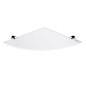 Nimco Bormo - Étagère d'angle, verre mat / chrome BR 11091RB-26