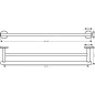 Hansgrohe Logis Universal - Porte-serviettes, longueur 600 mm, chrome 41712000