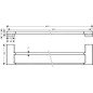 Hansgrohe AddStoris - Porte-serviettes double, longueur 650 mm, chrome 41743000