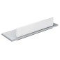 Keuco Edition 400 - Étagère avec raclette à vitre, longueur 328 mm, argenté/blanc 11559170000