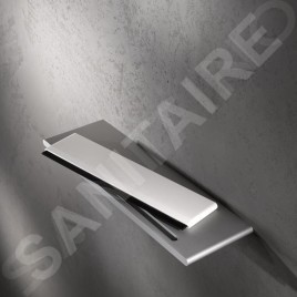 Keuco Edition 400 - Étagère avec raclette à vitre, longueur 328 mm, argenté/blanc 11559170000