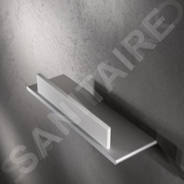 Keuco Edition 400 - Étagère avec raclette à vitre, longueur 328 mm, argenté/blanc 11559170000