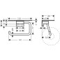 Hansgrohe AddStoris - Porte-papier toilette avec étagère, chrome noir brossé 41772340