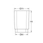 Grohe Selection Cube - Gobelet, blanc satiné daVinci 40783000