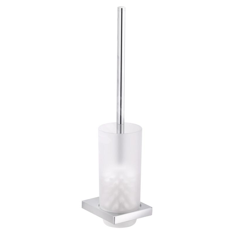Keuco Edition 11 - Brosse WC avec support, verre dépoli/chrome 11164019000