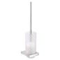 Keuco Edition 11 - Brosse WC avec support, verre dépoli/chrome 11164019000