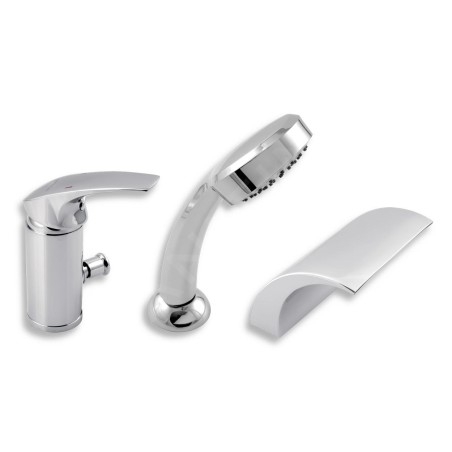 Novaservis Metalia 57 - Robinetterie de baignoire à 3 trous, chrome 57047,0