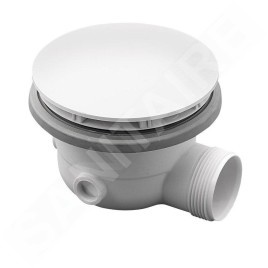 Polysan Siphons - Siphon de receveur de douche DN 40 mm, pour receveur MIRAI, blanc 73181