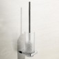 Keuco Edition 11 - Brosse WC avec support, verre dépoli/chrome 11164019000