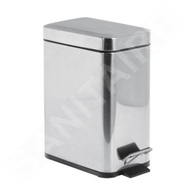 Aqualine Simple Line - Poubelle, 5l, inox GAQ005