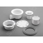 Polysan Siphons - Siphon de receveur de douche DN 40 mm, pour receveur MIRAI, blanc 73181