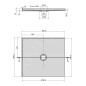 Polysan Receveurs de douche - Receveur de douche Mirai 900x800 mm, gauche, marbre coulé, blanc 73167 Polysan Receveurs de douche - Receveur de douche Mirai 900x800 mm, gauche, marbre coulé, blanc 73167
