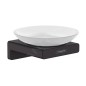 Hansgrohe AddStoris - Porte-savon avec support, verre mat / noir mat 41746670