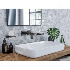 Hansgrohe AddStoris - Porte-savon avec support, verre mat / noir mat 41746670