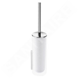 Keuco Edition 400 - Brosse de toilette avec support, verre dépoli/chrome 11564019000