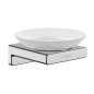 Hansgrohe AddStoris - Porte-savon avec support, verre mat / chrome 41746000