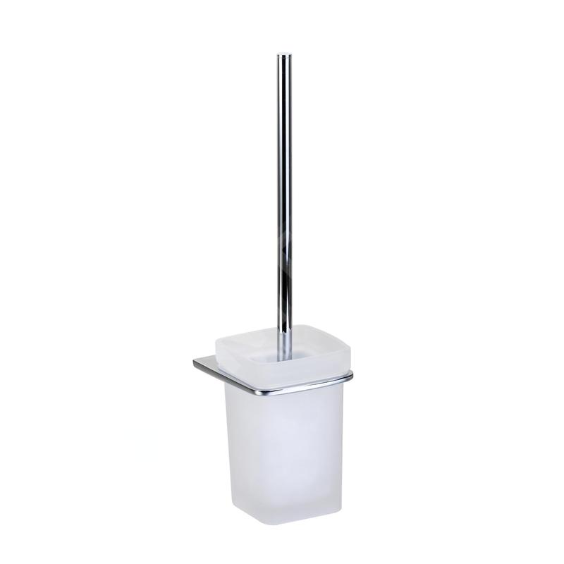 kielle Vega - Brosse WC murale avec support, verre mat/chrome 40518000