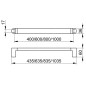 Keuco Elegance - Porte-serviettes, longueur 600 mm, chrome 11601010600