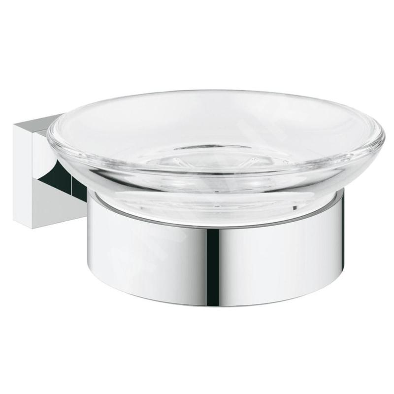 Grohe Essentials Cube - Porte-savon avec support, chrome 40754001