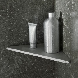 Keuco Edition 400 - Étagère d'angle, argenté 11557170000