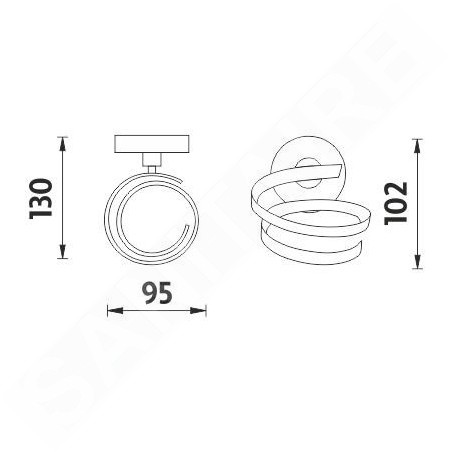 Nimco Unix - Porte sèche cheveux, chrome UN 13011-26