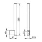 Keuco Plan - Porte-papier toilette de rechange, chrome 14963010002