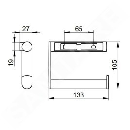 Keuco Plan - Porte-papier toilette, chrome 14962010000