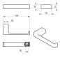 Sapho Gedy Pirenei - Porte-rouleaux WC, chrome PI2413
