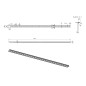Sapho Canniveaux de vidage - Grille de drainage 1200 mm, droite, inox SPD1210-P