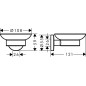 Hansgrohe Logis Universal - porte-savon, verre/chrome 41715000