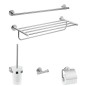 Hansgrohe Logis Universal - Ensemble d’accessoires pour salle de bains, chrome 41728000