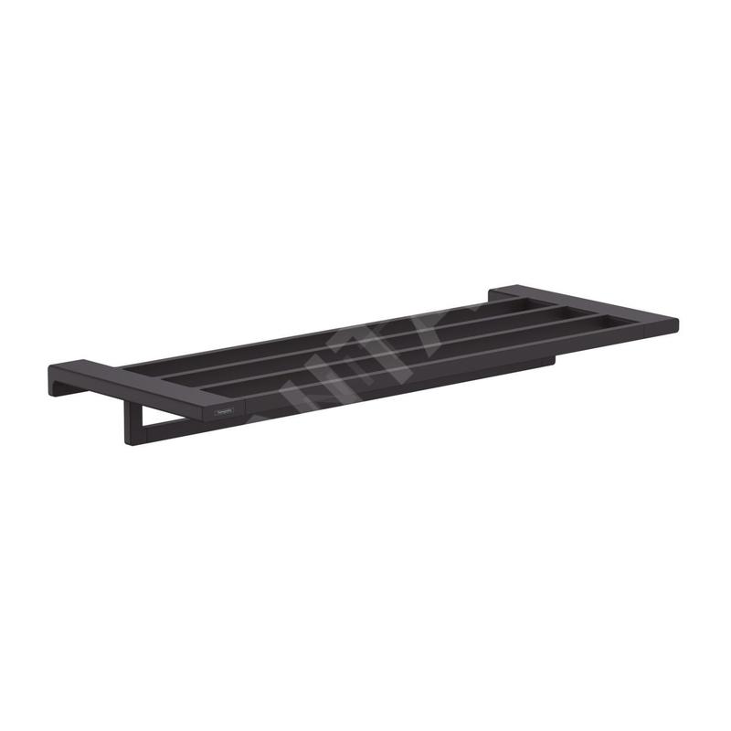 Hansgrohe AddStoris - Étagère avec porte-serviette, longueur 650 mm, noir mat 41751670