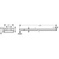 Hansgrohe AddStoris - Porte-serviettes double, longueur 450 mm, noir mat 41770670