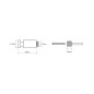 Sapho X-STEEL - Crochet 30 mm, inox poli XS202 Sapho X-STEEL - Crochet 30 mm, inox poli XS202