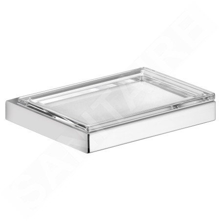 Keuco Edition 11 - Porte-savon avec support, verre/chrome 11155019000