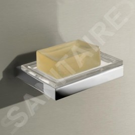 Keuco Edition 11 - Porte-savon avec support, verre/chrome 11155019000