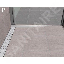 Sapho Canniveaux de vidage - Grille de drainage 1200 mm, droite, inox SPD1210-P