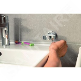 Grohe QuickFix Start Cube - Distributeur de savon avec support, verre/chrome 41098000
