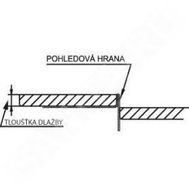 Sapho Canniveaux de vidage - Grille de drainage 1200 mm, droite, inox SPD1210-P