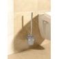 Aqualine Samba - Brosse de toilette murale avec support, verre mat/chrome SB108