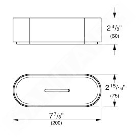 Grohe Selection - Tablette de douche, sans support, verre/blanc 41037000