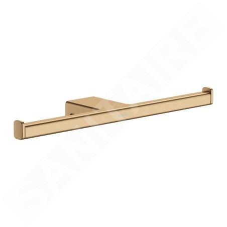 Hansgrohe AddStoris - Porte-papier toilette double, bronze brossé 41748140