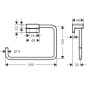 Hansgrohe AddStoris - Porte-serviettes, noir mat 41754670