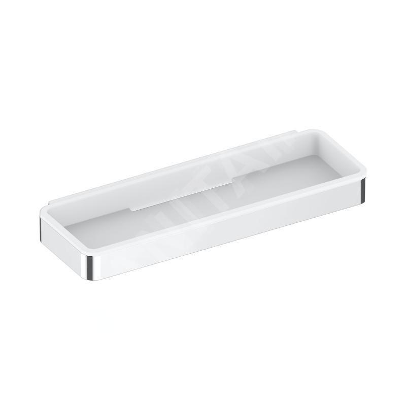 Keuco Plan - Étagère, longueur 29 cm, chrome / blanc 14958010051