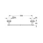 Grohe QuickFix Start Cube - Porte-serviettes, longueur 60 cm, chrome 41089000