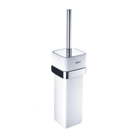 Nimco Kibo - Balayette de toilette avec support, blanc/ chrome Ki 14094K-26