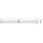Hansgrohe WallStoris - Barre murale 700 mm, blanc mat 27904700